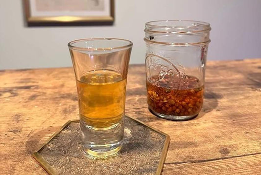 A sichuan peppercorn infused gin and gin-based cocktail